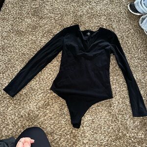 Black Long Sleeve Bodysuit